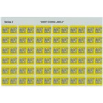 AVERY 43405 SIDE TAB LABEL MAY COLOUR CODE 23 X 38MM YELLOW PK180