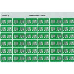 AVERY 43406 SIDE TAB LABEL JUN COLOUR CODE 23 X 38MM LIGHT GREEN PK180