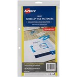 AVERY 44005B TUBECLIP FILE FASTENERS BLUE PK10