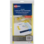 AVERY 44005Y TUBECLIP FILE FASTENERS YELLOW PK10