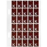 AVERY 44411 LATERAL FILE LABEL TOP TAB K COLOUR CODE 20 X 30MM BROWN PACK 150