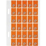 AVERY 44416 LATERAL FILE LABEL TOP TAB P COLOUR CODE 20 X 30MM ORANGE STRIPE PACK 150
