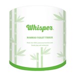WHISPER BAMBOO TOILET TISSUE 2PLY 330 SHEET BEIGE CARTON 48