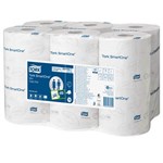 TORK SMARTONE MINI TOILET ROLL 2PLY 620 SHEETS T9 CARTON 12