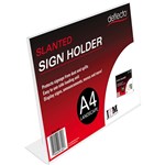 DEFLECTO 47301 SIGN AND DOCUMENT HOLDER A4 LANDSCAPE SLANTED