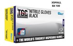 AUSTRALIAS 1 TGC BLACK NITRILE DISPOSABLE GLOVES BOX OF 100 SHIPS FROM SYDNEY 