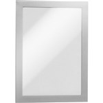 DURABLE 487223 DURAFRAME A4 SIGN HOLDER ADHESIVE BACK SILVER PACK 2