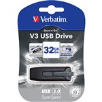 VERBATIM 49173 STORE N GO V3 FLASH DRIVE USB 30 32GB GREY