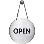 DURABLE PICTOGRAM SIGN OPENCLOSED REVERSABLE WITH CHAIN 150MM