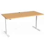 CONSET 50120 ELECTRIC HEIGHT ADJUSTABLE DESK 1600 X 800MM BEECH TOP WHITE FRAME