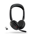 JABRA EVOLVE2 65 FLEX MS STEREO BLUETOOTH HEADSET LINK380A 