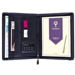 DEBDEN 5115U99 EXECUTIVE PORTFOLIO ZIPPERED A4 PU COVER BLACK