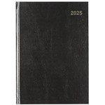 2026 CUMBERLAND 52ECBK CASEBOUND 2 DAYS TO PAGE A5 BLACK DIARY