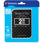 VERBATIM 53195 25 STORENGO USB 30 PORTABLE HARD DRIVE 2TB BLACK