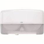 TORK T2 TWIN MINI JUMBO TOILET ROLL DISPENSER WHITE