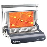 FELLOWES 5627701 QUASAR 500 BINDING MACHINE MANUAL PLASTIC COMB METALLIC GREY