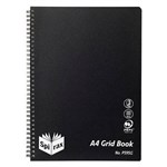 SPIRAX 5659500 P595G PP GRID BOOK SIDE OPEN A4 200 PAGES BLACK