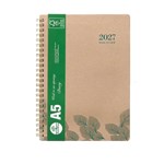 ECOWISE 57SECB 100 RECYCLED COVER DIARY WIRO BOUND A5 WEEK TO OPENING