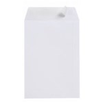 CUMBERLAND ENVELOPE 615339 405 X 305MM POCKET PLAINFACE HEAVY WEIGHT 100GSM PEEL N SEAL WHITE BX250