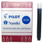 PILOT IC50L CAPLESS FOUNTAIN PEN REFILL CARTRIDGE BLUE PACK 6