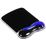 KENSINGTON 62401 DUO GEL MOUSE PAD BLACK  BLUE