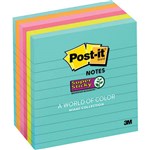 POSTIT 6756SSMIA SUPER STICKY NOTES MIAMI 100 X 100MM 90 SHEET PACK 6