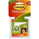 COMMAND 17205 PICTURE HANGING STRIPS SMALL WHITE VALUE PACK 8 PAIRS