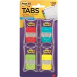 3M 686RALY POSTIT DURABLE TABS 25MM RED AQUA LIME YELLOW PK100