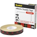 SCOTCH 924 ADHESIVE TRANSFER TAPE 125MM X 329M TRANSPARENT