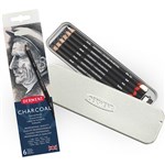 DERWENT CHARCOAL PENCILS PACK 6