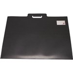 COLBY 750A2 ART CARRY SLEEVE PP 10 SHEET EMBOSSED WITH HANDLE A2 BLACK