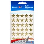 QUIKSTIK LABELS GOLD STAR PACK 135