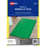 MANILLA FOLDER AVERY A4 GREEN PK20
