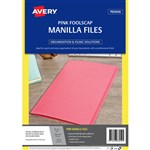 AVERY 88252 MANILLA FILE FOOLSCAP PINK PACK 20