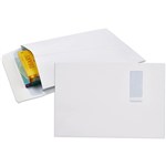 CUMBERLAND 920397 ENVELOPE C4 324X229MM EXPANDABLE STRIP SEAL WINDOW FACE WHITE PK50