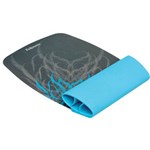FELLOWES 9362201 SILICONE WRIST ROCKER AND MOUSEPAD FEELER BLUEGREY
