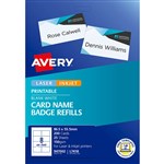 AVERY 947002 L7418K25 LASER INKJET NAME BADGE KIT REFILL 8SHT 865X555MM PK25SHTS