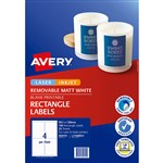 AVERY 959151 ID LABEL REMOVEABLE L7169REV WHITE 4UP PACK 25