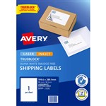 AVERY 959400 L7167 TRUEBLOCK INTERNET SHIPPING LABEL 1SHT 1996 X 2891MM WHITE PACK 10