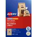 AVERY 980017 PRODUCT LABEL L7110 RECTANGLE KRAFT BROWN PK270