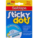 SELLOTAPE 990001 STICKY DOTS REMOVEABLE 64 GLUE DOTS