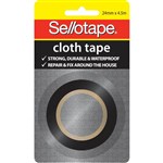 SELLOTAPE CLOTH TAPE 24MM X 45M BLACK