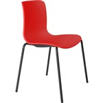DAL ACTI CHAIR 4LEG BLACK POWDERCOAT FRAME POLYPROP SHELL