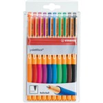 STABILO POINT VISCO GEL ROLLERBALL PEN 05MM ASSORTED PACK 10