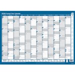 SASCO 10587 FRAMED YEAR PLANNER ERASABLE 500X700MM