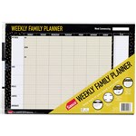 SASCO UNDATED ERASABLE WEEKLY FAMILY PLANNER A3