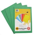 MARBIG 1108604 MANILLA FOLDER STANDARD CUT FOOLSCAP GREEN PK20