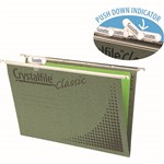 CRYSTALFILE 111130C SUSPENSION FILE ENVIRO FOOLSCAP COMPLETE WITH INDICATOR TABS AND INSERTS BX50