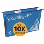 CRYSTALFILE 111601 SUSPENSION FILES POLYPROPYLENE BLUE PACK 20