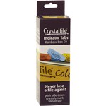 CRYSTALFILE 11365C INDICATOR TABS RAINBOW BOX 50